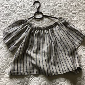 Urban outfitters off the shoulder striped top XS